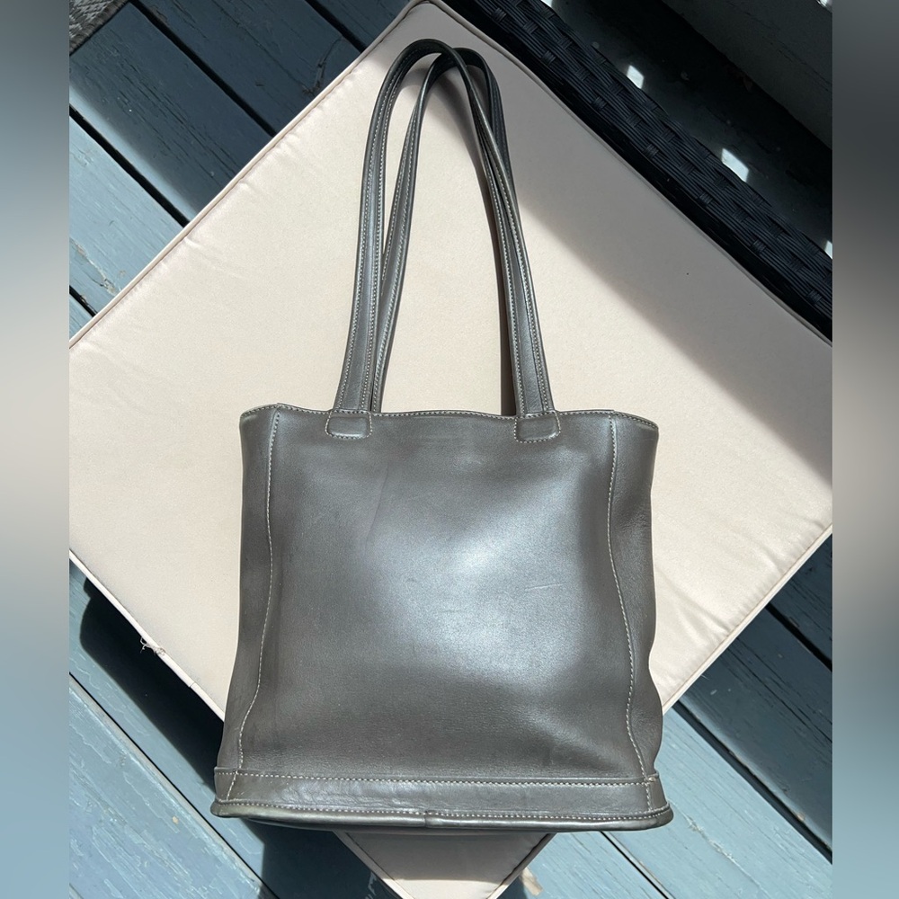 Vintage Coach Bleecker Bucket 9305 in dark grey